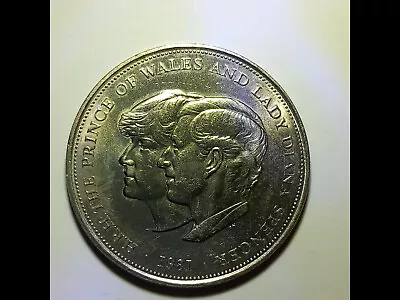 1981 Prince Charles And Lady Diana Royal Wedding Commemorative Crown Coin • £500