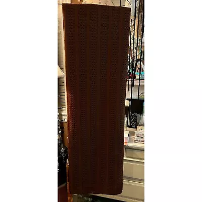 1 Pair Of Vintage Extra Wide Extra Long Brown Lace Curtains 116x95 • $29