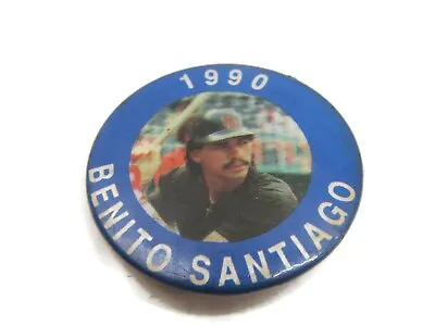 Benito Santiago 1990 Pin Button Vintage MLB Baseball San Diego Padres • $2.50