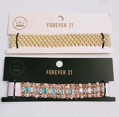 $15.98 • Buy NEW Forever 21 Choker Necklace Jewelry Lot