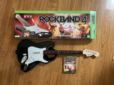 $132.50 • Buy Xbox One Rock Band 4 Wireless Stratocaster Guitar Controller +  Strap + Game