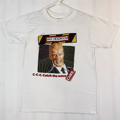 Vintage Single Stitch Max Headroom Catch The Wave Coke Shirt Size L EUC • $60