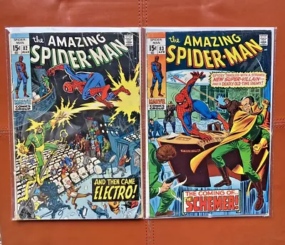 Amazing Spider-Man #82/83 SET - KEY 1st App. Vanessa Fisk! Marvel 1970 Bronze • £44.59