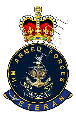 £2.79 • Buy Wrns Womens Royal Naval Service  Hm Armed Forces Veterans Sticker