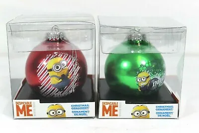 Despicable Me Minion Made Kurt S Adler Naughty & Nice Ball Ornament Set ** NEW • $15.75