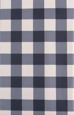 Mainstream Gingham Check Pattern Vinyl Flannel Bk Tablecloth Various Size/Color • $17.95