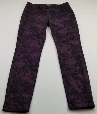 CAbi #159 Twilight Jeggings Women’s 8 Multicolor Abstract Stretch Zipper Fly • $21.24