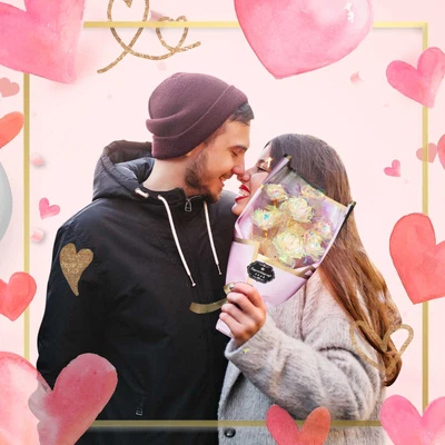 $21.99 • Buy Gold Plated Rose Flower Anniversary Girlfriend Romantic Valentine's Day Gift