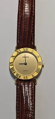 Gruen FF W. German Gold Plated Watch Unisex Vintage 1990's 8.5   • $18