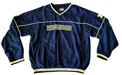 Michigan Wolverines Pullover Jacket Pockets Size XXL Colosseum Athletics • $22