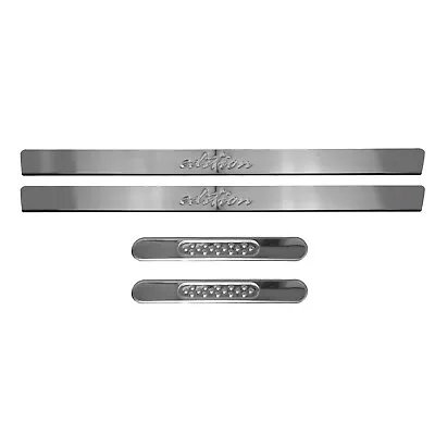 Door Sill Scuff Plate Scratch Protector For VW Steel Silver Edition 4x • $54.90