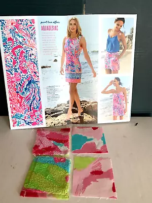 Vintage Lilly Pulitzer Summer Catalog W/ Lilly Pulitzer Material Fabric Swatches • $9.49