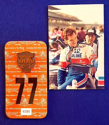 $79 • Buy 1992 Indy 500 BRONZE #R016 Pit Badge W/BUC #77 - AL UNSER, JR Original Photo!