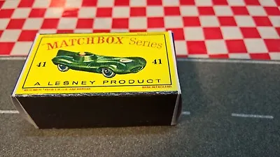 $7.50 • Buy Matchbox Lesney No41 Jaguar D-type Racer Racing Car EMPTY REPRO BOX ONLY NO CAR