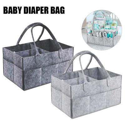 £11.99 • Buy Baby Diaper Caddy Organizer Storage Box Carrier Felt Changing Nappy Kids DIY UK