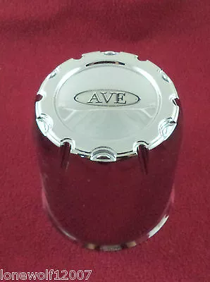 Ave By MKW Chrome Custom Wheel Center Caps Set Of 1 # AV-2 PUSH THRU • $45