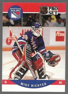 Mike Richter 1990-91 Pro Set # 627 RC ROOKIE New York Rangers Goalie Hockey • $1.49