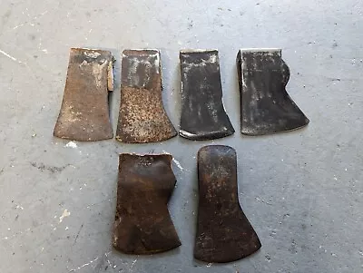 Vintage Lot Of 6 Single Bit Axe Heads. • $50