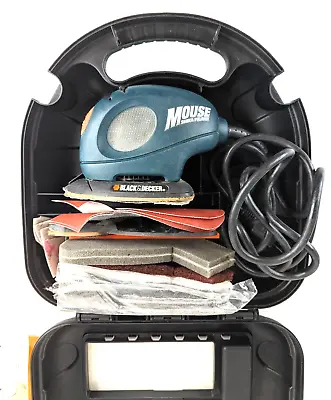 Black & Decker Mouse Sander/Polisher Kit MS500K W/ Case & Accessories - TESTED • $27.97