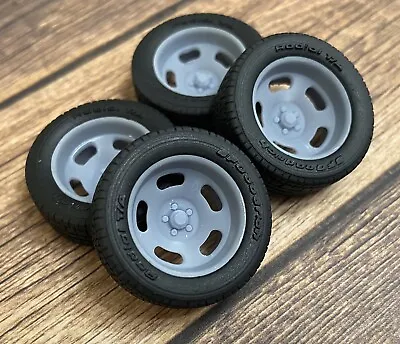1/24 Scale: 17-inch “5 Slot Mags” Model Car Wheels/tires. Resin; 1/25;3D Print • $16.99