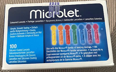 Ascensia Microlet (Blood Lancets) 28 G Lancets - Pack Of 100 • £8.99