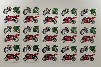 Sandylion Shiny Motorcycles Scrapbooking Stickers-No Logo (5 Strips) • $5.89