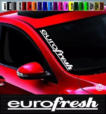 20  EuroFresh #1 Side Windshield Car Decal Sticker JDM Fits: Volkswagen BMW Audi • $8.49