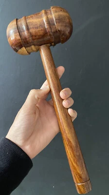 £25 • Buy Handmade Judge Auctioneer Gavel Mallet Hard Wood Lovely Grain 13 Inches