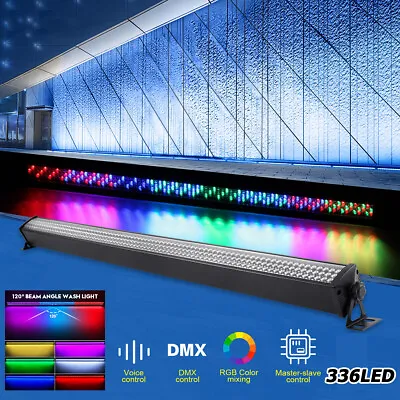 RGB Wall Wash Light Bar 336 LED DMX Stage DJ Beam Lighting Disco Party Effect • £52.99