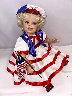 Virginia Turner  LIBERTY  Patriotic  26  Doll Limited Edition 14/750 EUC Sitting • $275