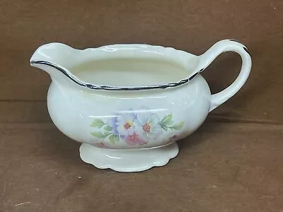 Vtg 1950 Homer Laughlin Creamer Virginia Rose 6  Chinaware Spout & Handle Floral • $10.99