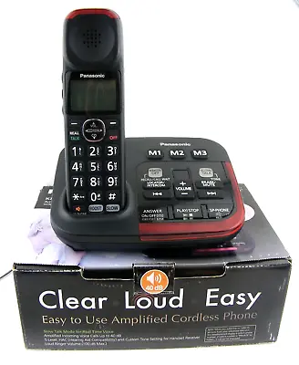 Telephone KX-TGM420AZB Cordless Phone With Answering Machine Tested Working • $75.99