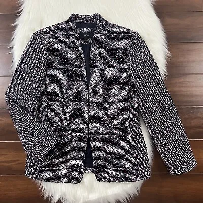 J. Crew Size 2 Confetti Tweed Boucle Going Out Blazer Jacket • $55.95