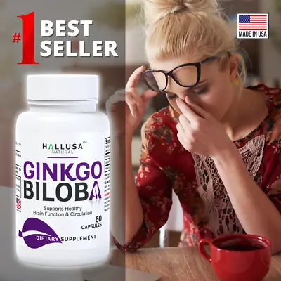 GINKGO BILOBA 240 Mg - Brain Boost - Mental Clarity & Focus - 60 Caps • $13.97