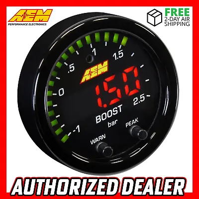 AEM X-Series Boost Display 52mm Gauge -30in Hg To 35psi / -1 To 2.5bar 30-0306 • $204.95