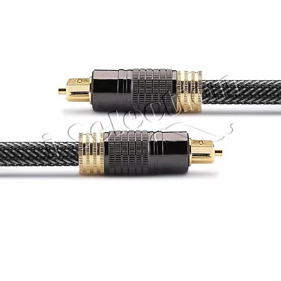 Black Premium Toslink Optical Fibre 5.1 7.2 Digital Audio Cable 0.5m 1m ~ 30m • $13.99