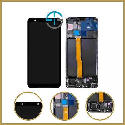 For Samsung Galaxy A7 2018 A750 A750F LCD Touch Screen Digitizer Assembly Frame • £21.11