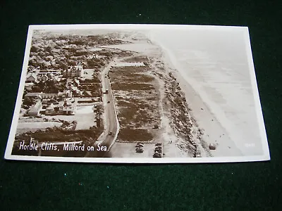 Vintage Postcard Milford On Sea Aerial View Hordle Cliffs Lymington Aero Pic Rp • £2.99