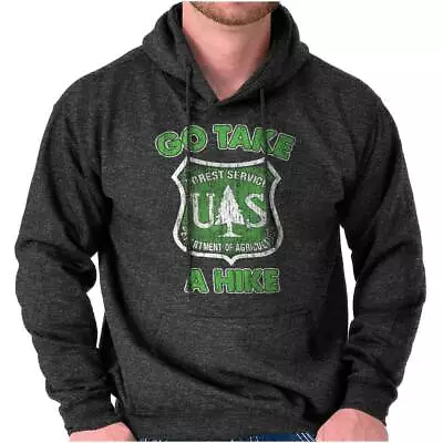 Go Take A Hike National USA Forest Service Adult Long Sleeve Hoodie Sweatshirt • $34.99