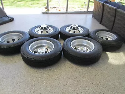 18  CHEVY GMC 3500 Dually 2024 WHEELS RIMS OEM Tires 8x210 2022 2023 2024 • $4100