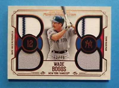 2015 Topps Museum Collection Wade Boggs Copper Quad Jersey Card #73/75 HOF! • $7.95