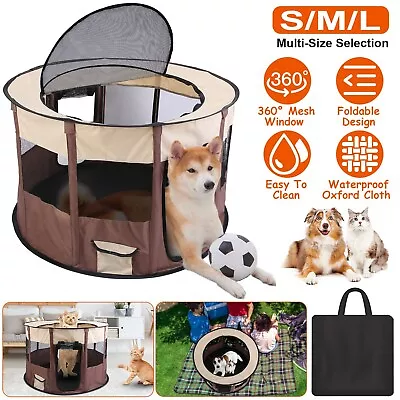 Foldable  Portable Indoor Outdoor Dogs Cage Tent For Cat Puppy Rabbit • $25.99