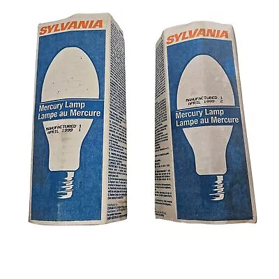 Lot Of 2x Sylvania H39KC-175/DX 175W E39 Mogul Base Mercury Vapor Lamp • $37.99