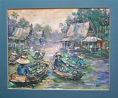 Original Signed Painting On Canvas Vietnamese School • $21.25