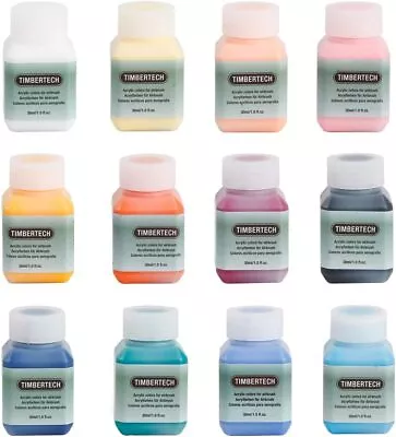 TIMBERTECH Acrylic Paints-Ⅱ 12 *30ml Airbrush Paints Model Paint Air-Based Paint • £13.89