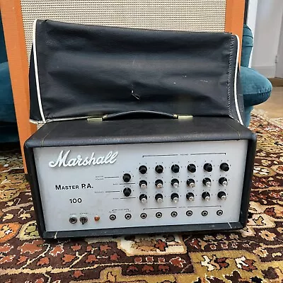 Vintage 1975 Marshall JMP Master PA 100w EL34 Valve Amplifier Head W Cover 1970s • $1860.60