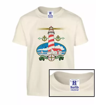 Country Decorative Lighthouse Light House HoneVille Adult T-shirt  • $14