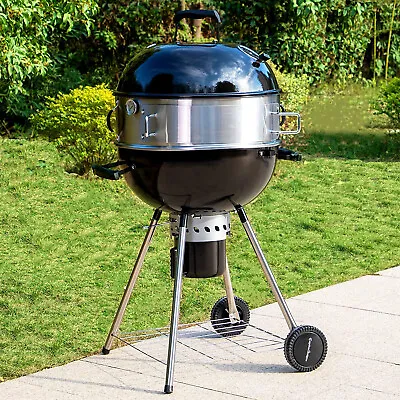 Outdoor BBQ Grill Charcoal Barbecue Pit Patio Backyard Meat Cooker Smoker 22  US • $169.99