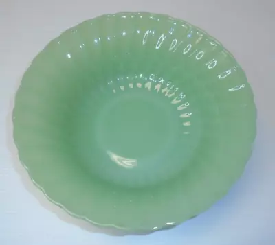 Fire King Anchor Hocking Jadeite Green Bowl  -  Vintage Antique Glassware • $49.99