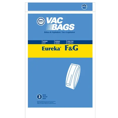 Eureka Vacuum Bags Type F & G 3 Pack By DVC • $6.88